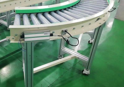 90度电动滚轮输送线